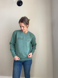 Seed Life Raised Embroidery Crewneck