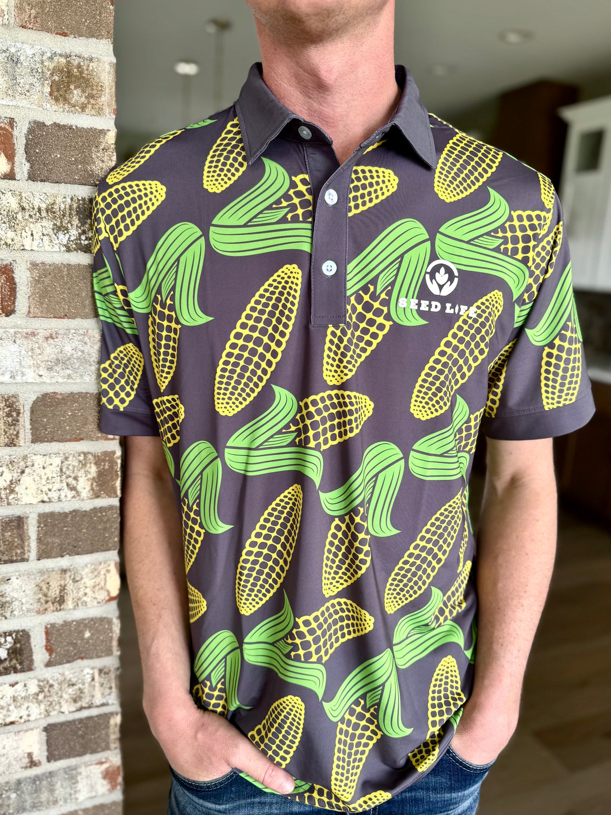 Mens Corn Golf Polo
