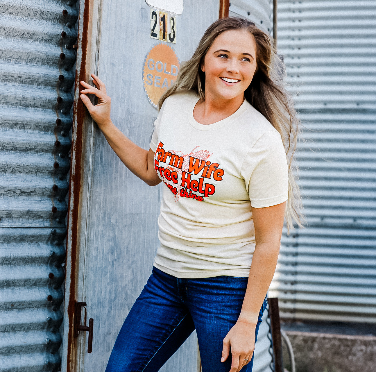 Farm Wife; Free Help T-Shirt