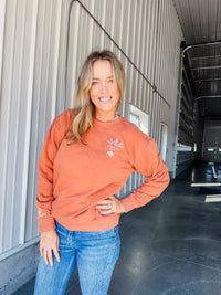 Farm Wife Embroidered Crewneck
