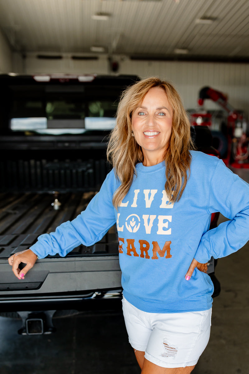 LIVE LOVE FARM Crewnecks
