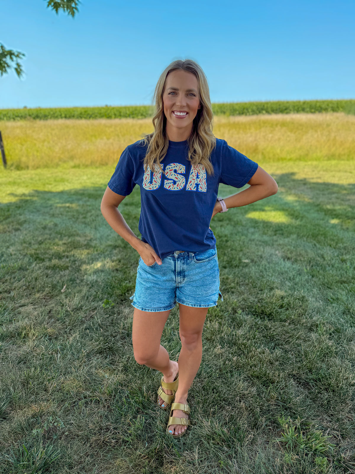 USA Block Lettering T-Shirts