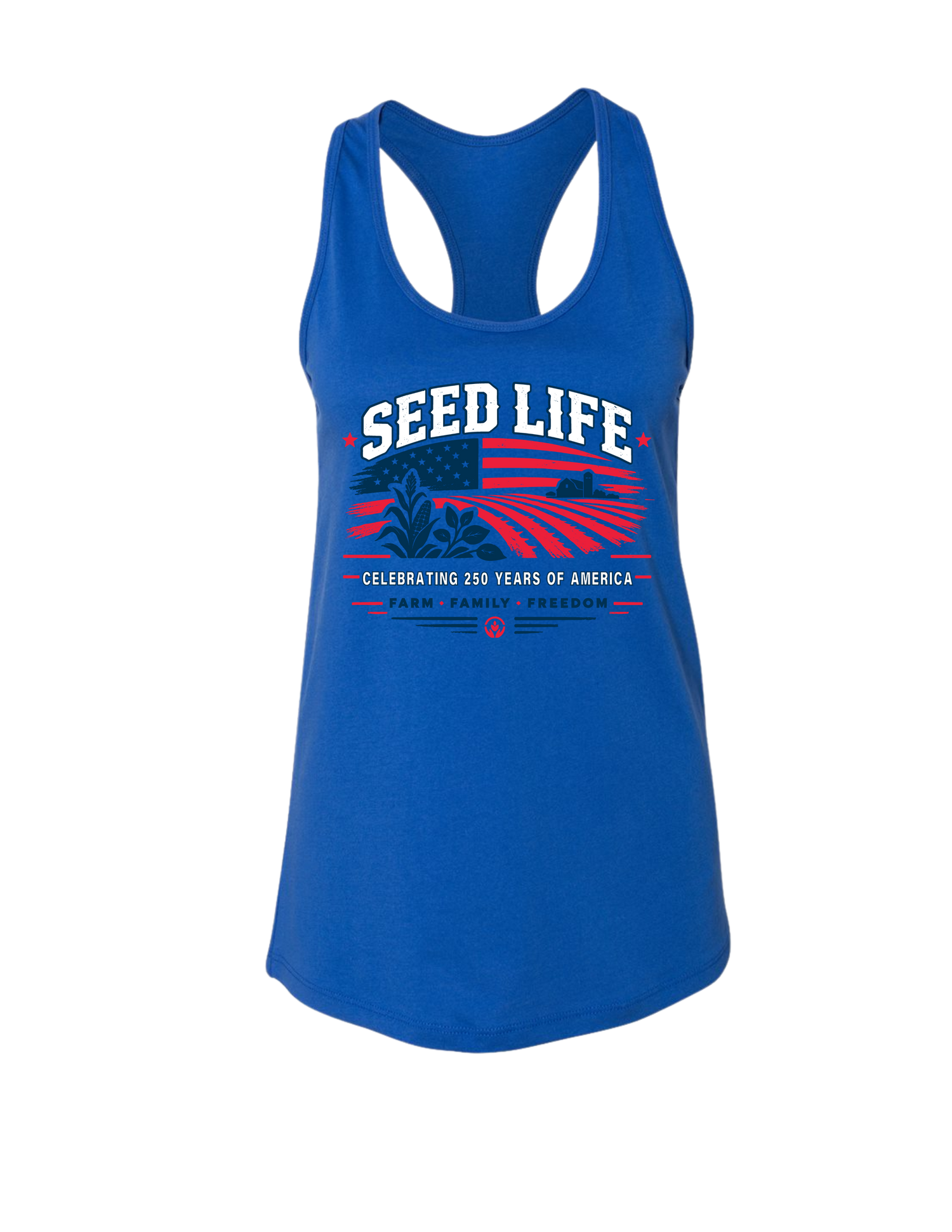 Red, White, and Seed Life Tank Tops