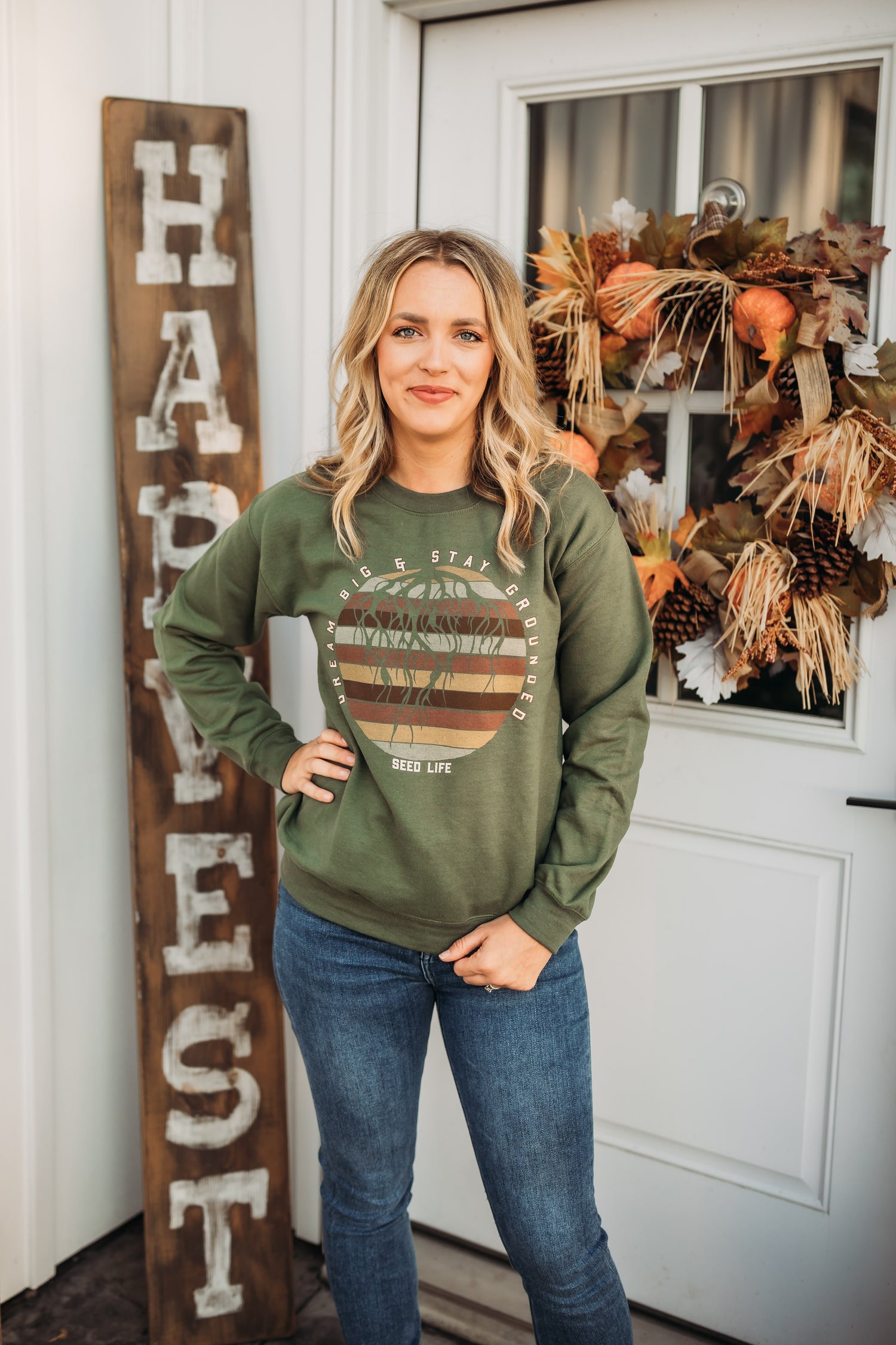 Dream Big & Stay Grounded- Crewneck