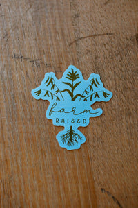 Farm Raised Sticker