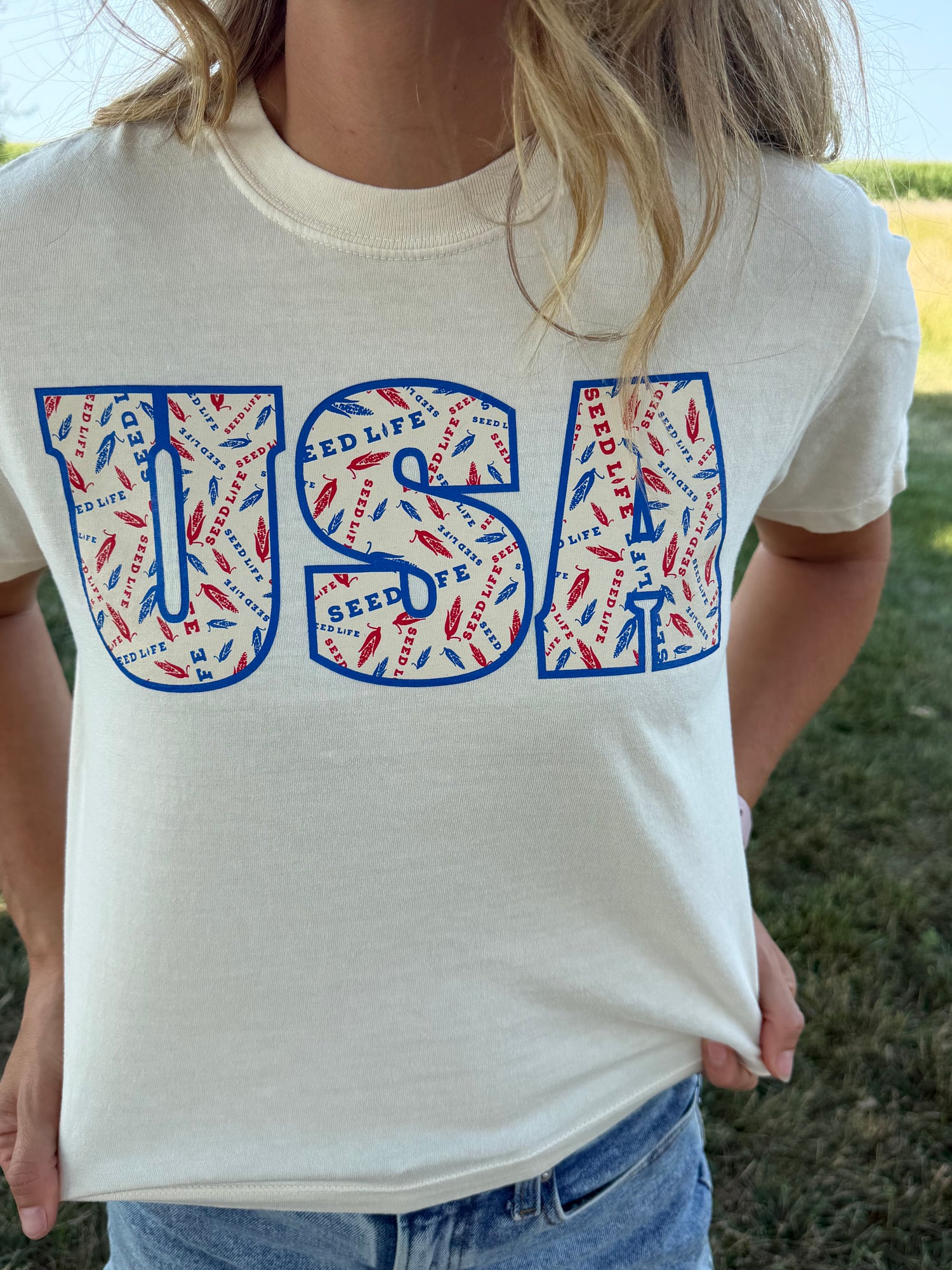 USA Block Lettering T-Shirts