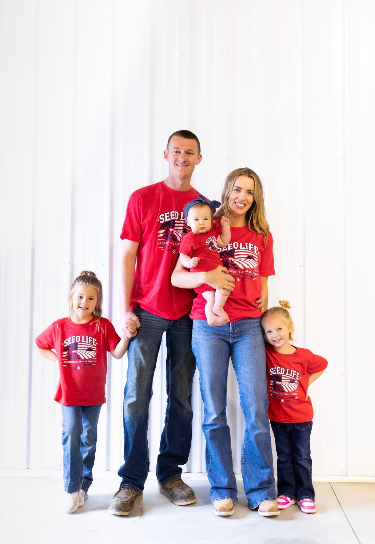 Red, White, & Seed Life Kids Tee