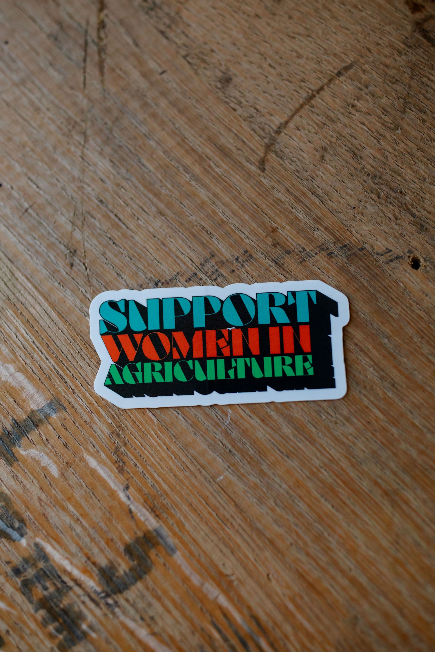 Support Women In Agriculture Sticker