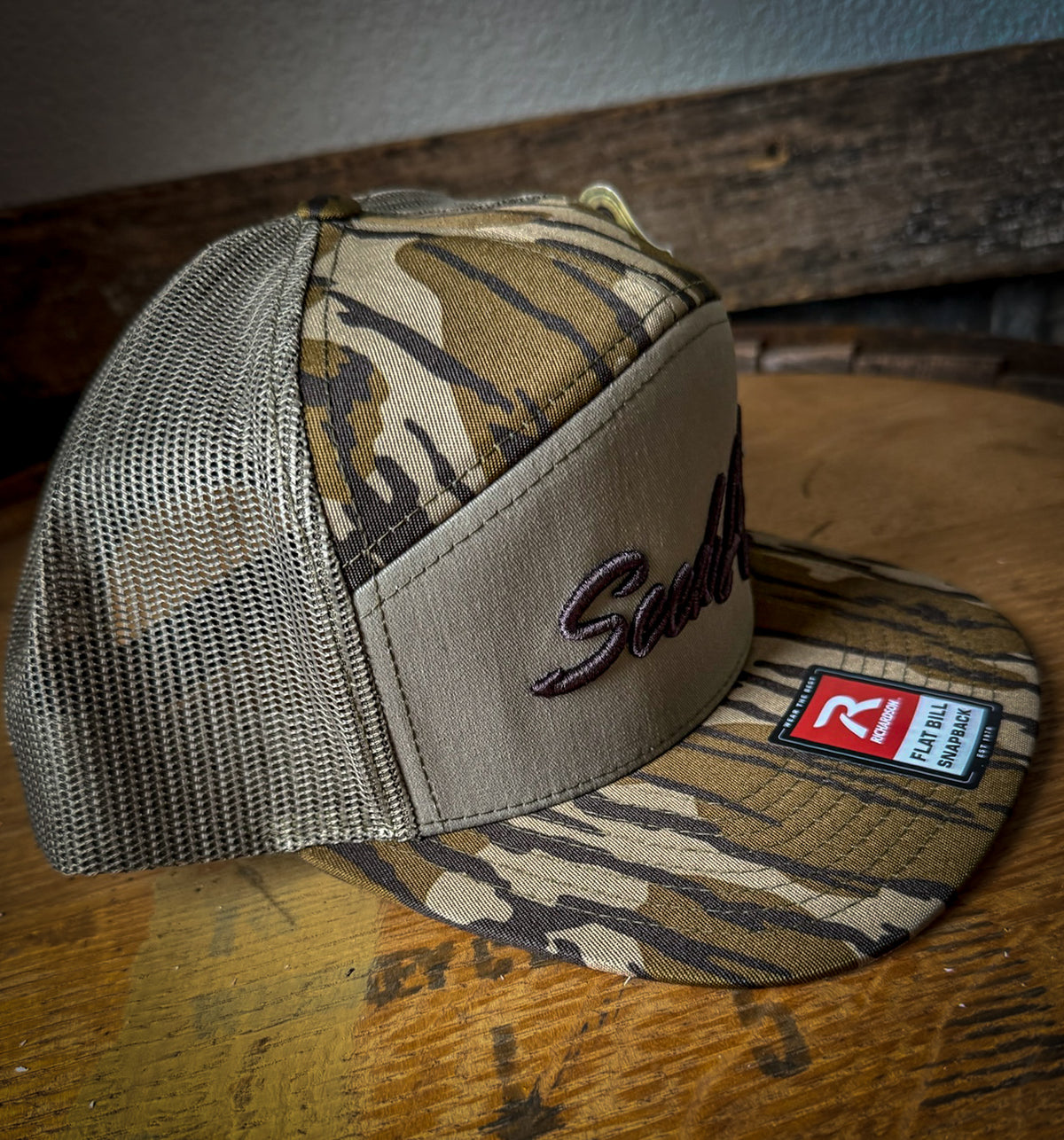Seed Life Mossy Oak Camo Embroidered Richardson Hat