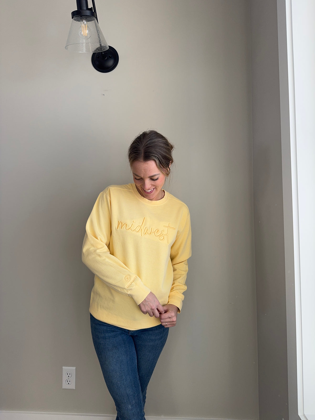 Midwest Raised Embroidery Crewneck
