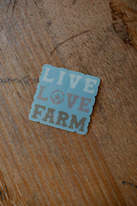 Live Love Farm Sticker