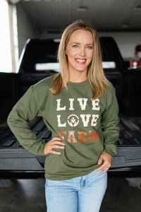 LIVE LOVE FARM Crewnecks