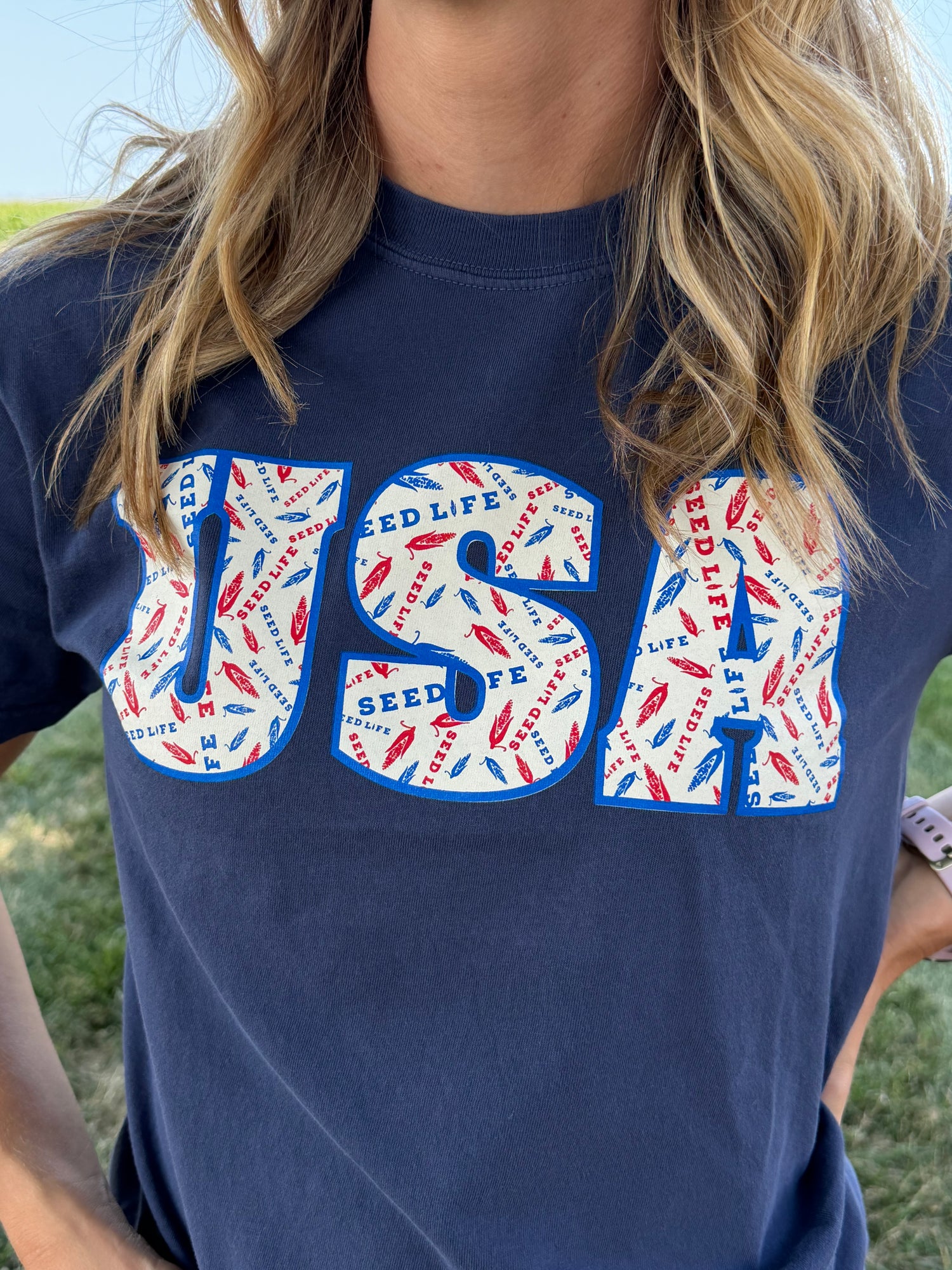 USA Block Lettering T-Shirts