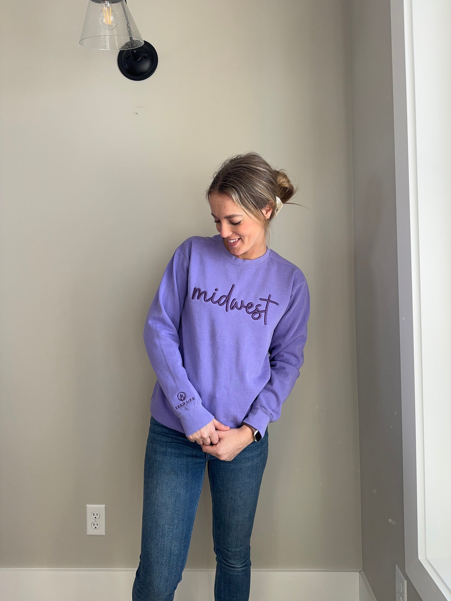 Midwest Raised Embroidery Crewneck