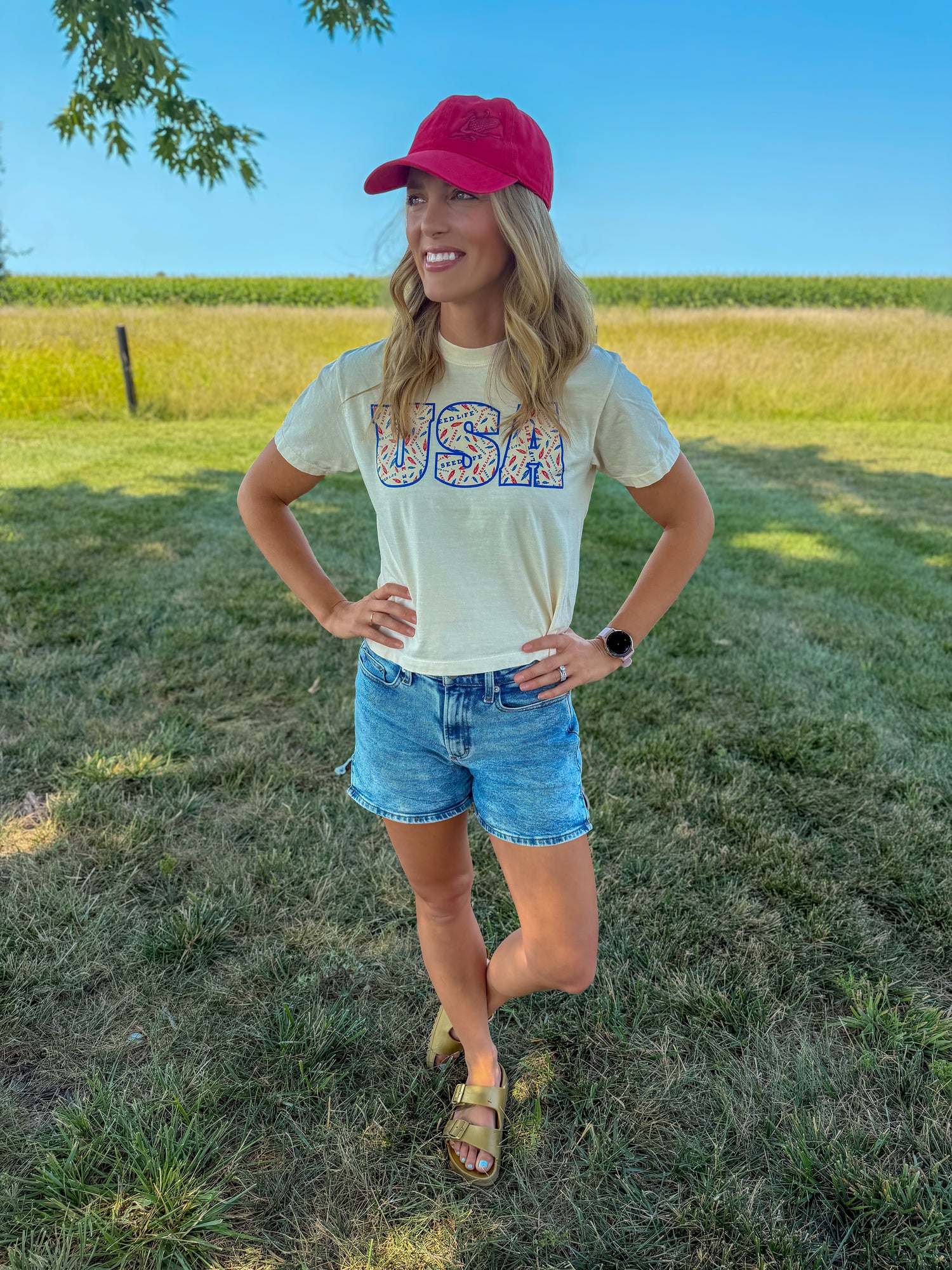 USA Block Lettering T-Shirts