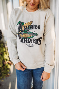 America Needs Farmers- Crewneck