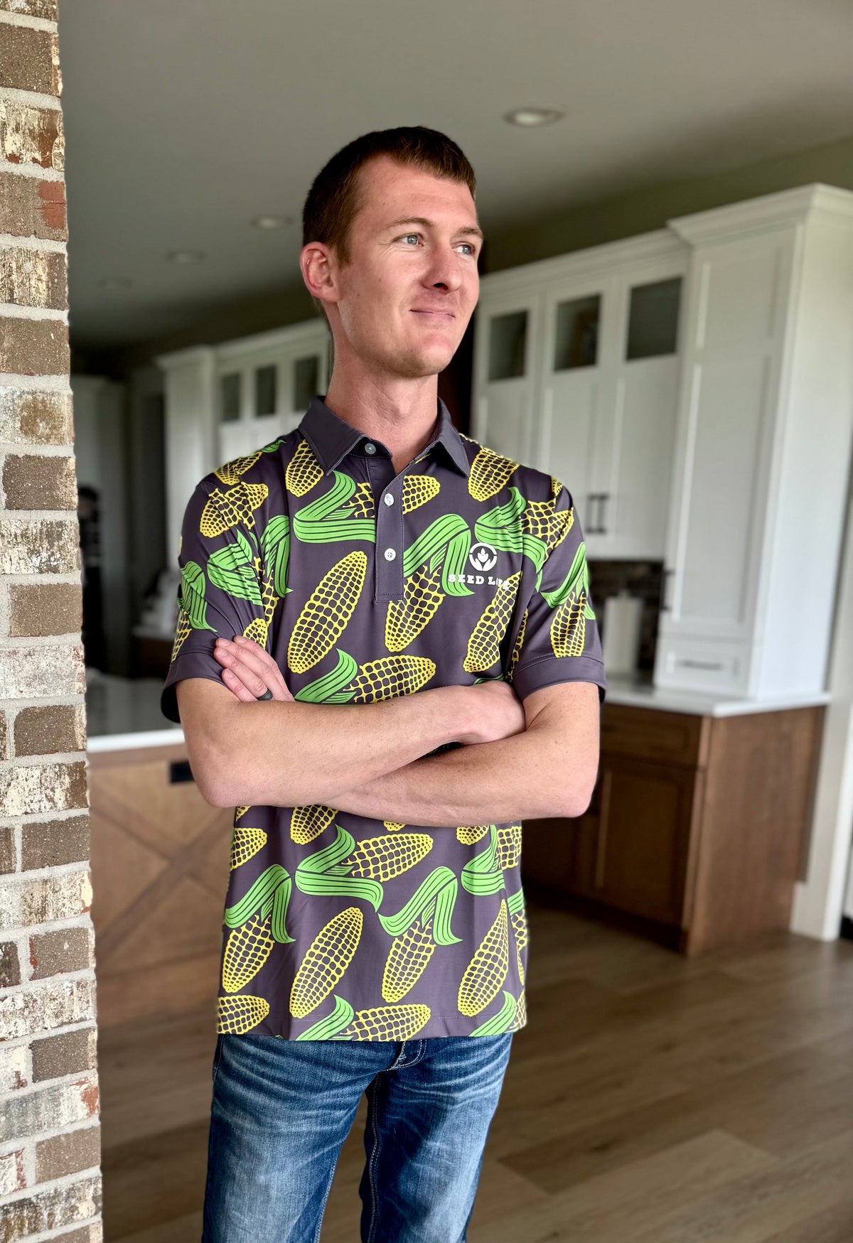 Mens Corn Golf Polo