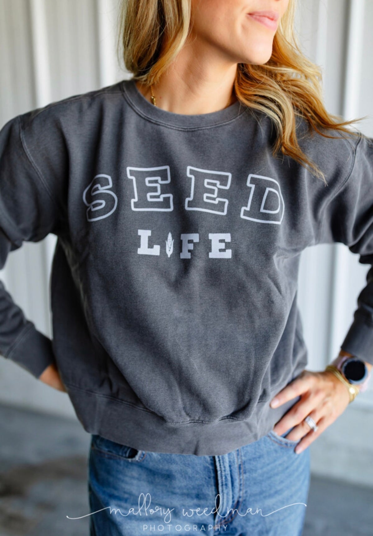 Seed Life Cropped Crewneck