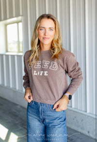 Seed Life Cropped Crewneck