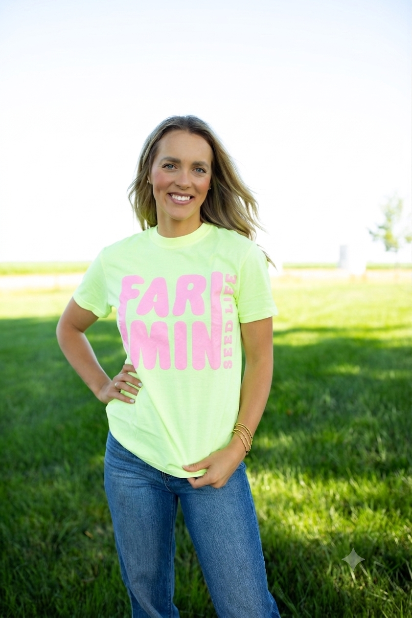 Farmin' Neon Tee