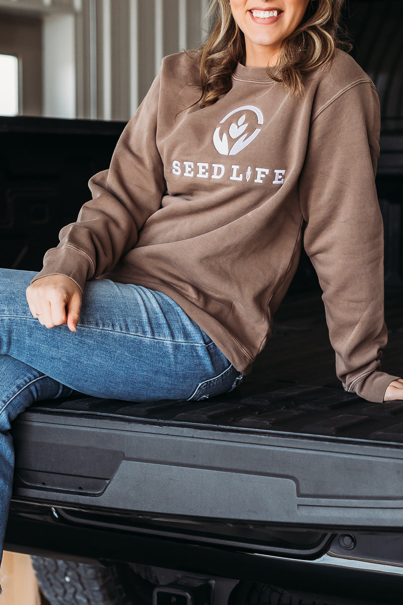 Embroidered Logo Crewneck
