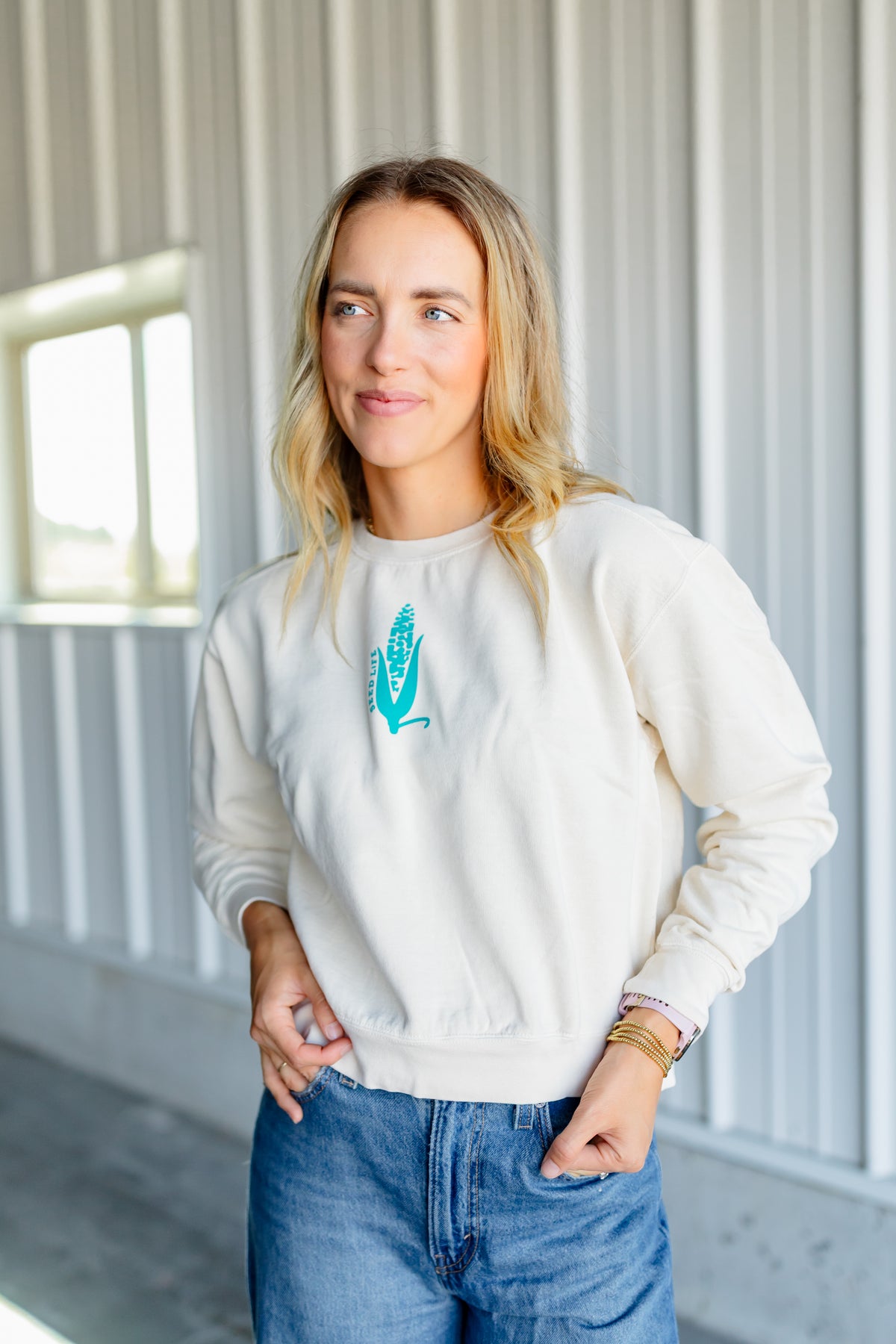 Grow Cropped Crewneck