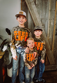 Seed Life Kids Camo- Long Sleeve