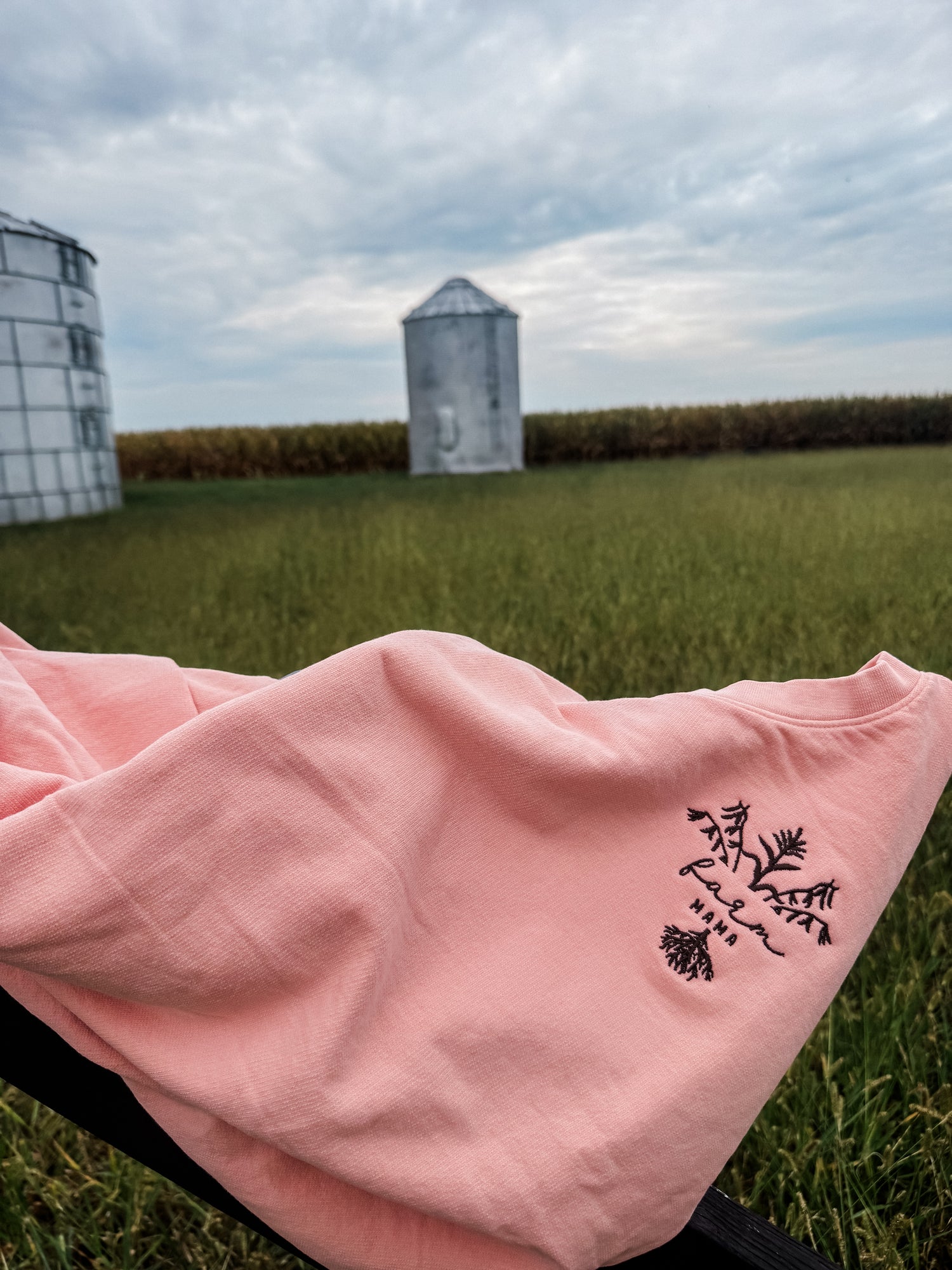 Farm Mama Embroidered Crewneck