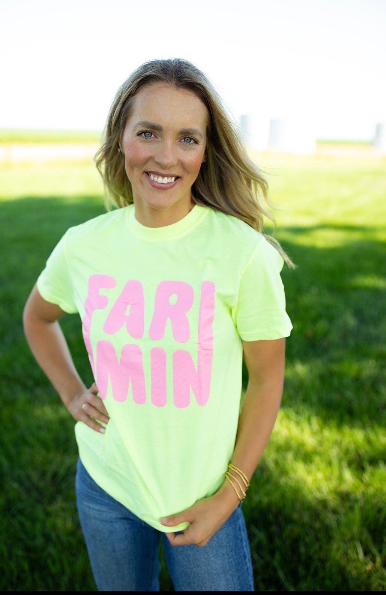 Farmin' Neon Tee