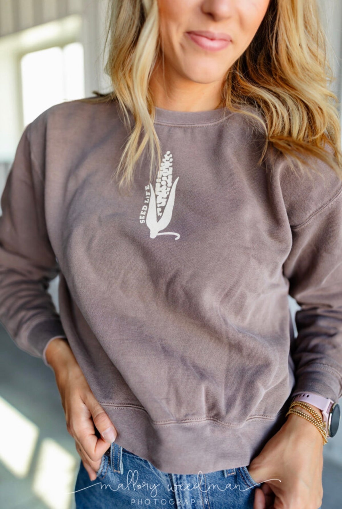 Grow Cropped Crewneck