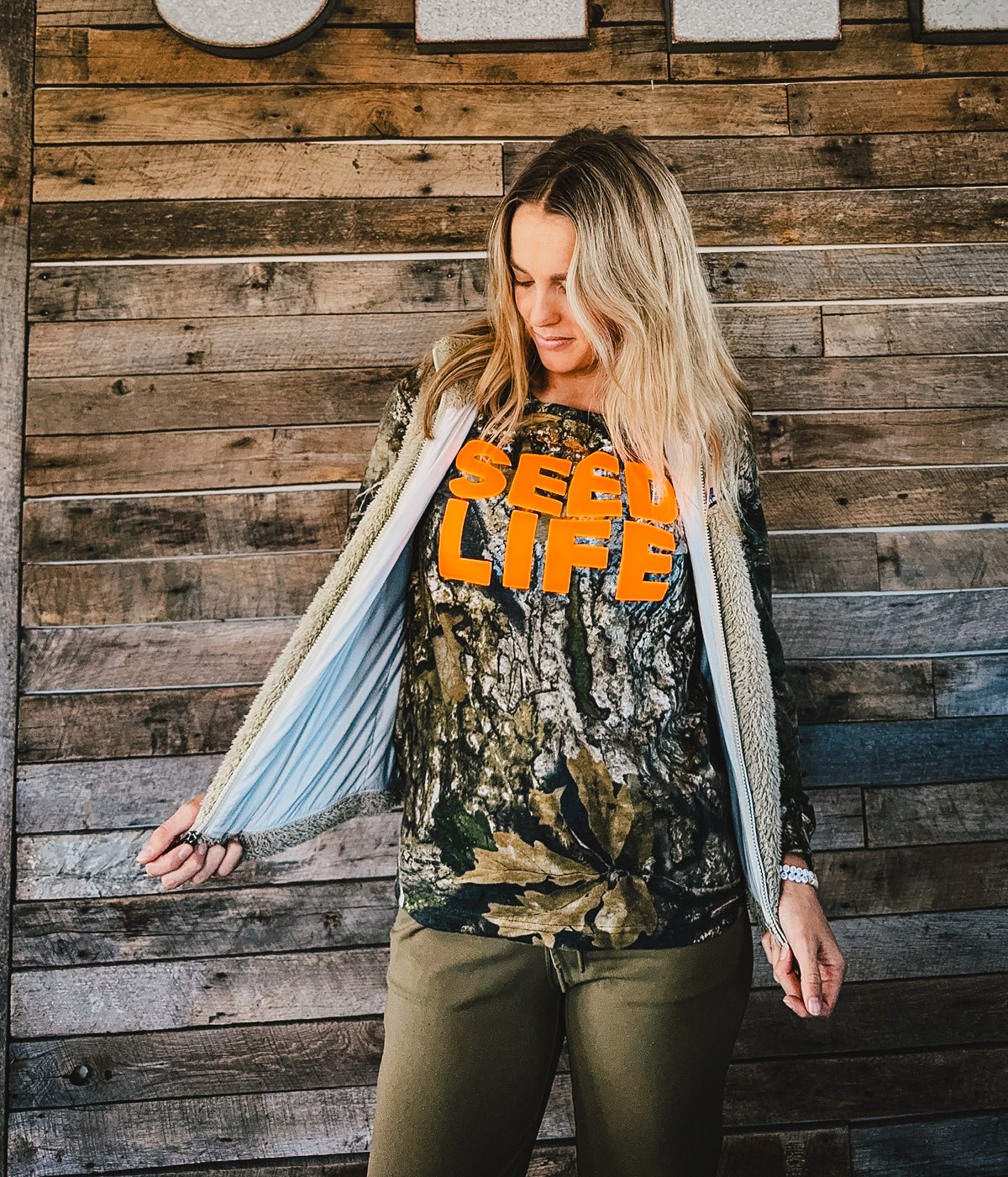 Seed Life Camo- Long-sleeve Tee