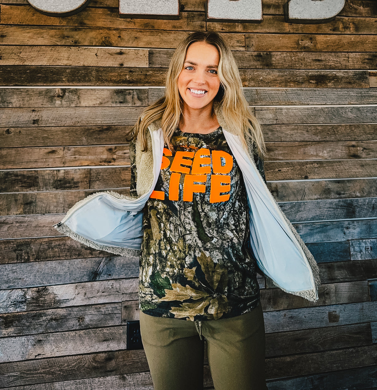 Seed Life Camo- Long-sleeve Tee