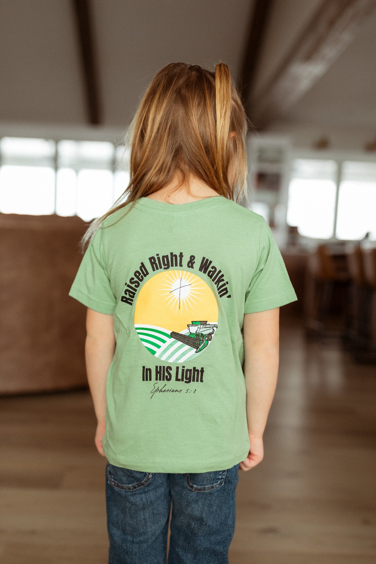 Raised Right & Walkin’ in HIS Light- Kids Tee