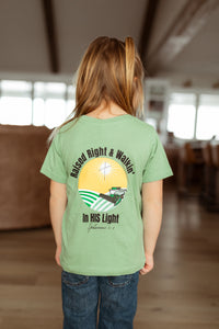 Raised Right & Walkin’ in HIS Light- Kids Tee