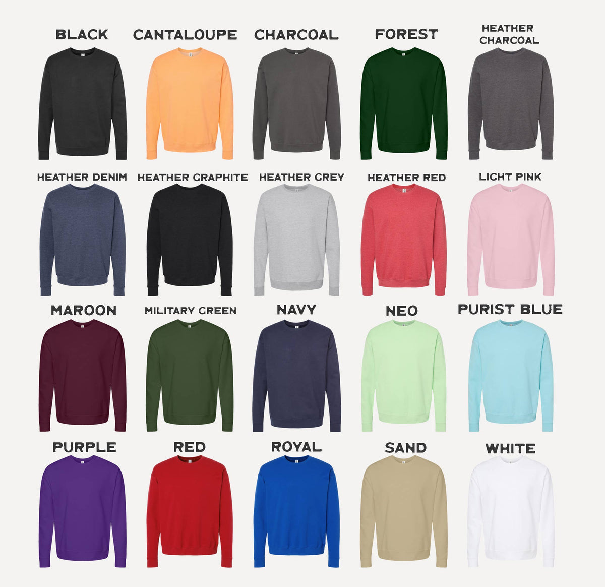 The Letterman - Custom Felt Crewneck Sweatshirt