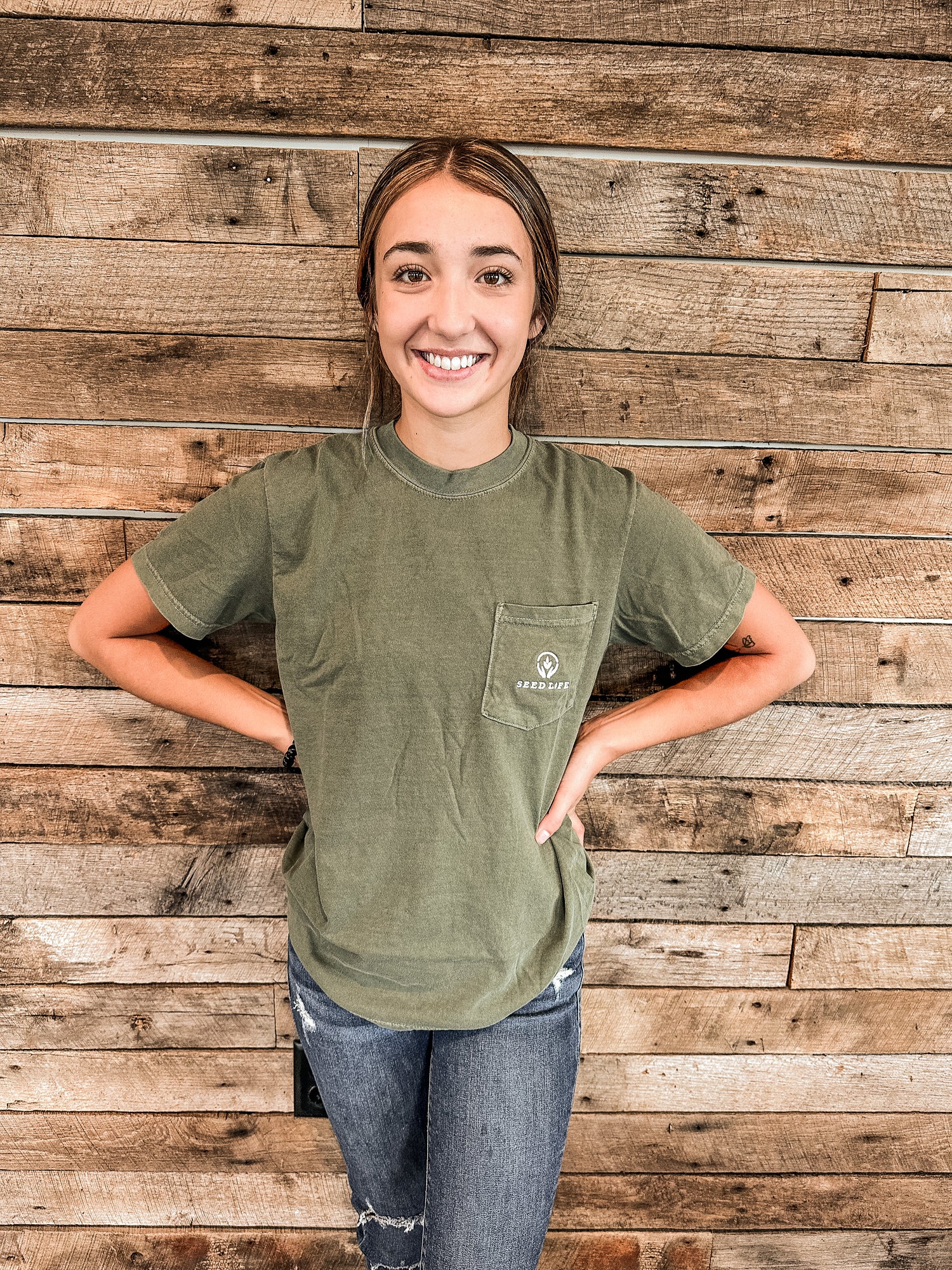 Embroidered Pocket Tees
